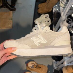 New Balance Cream Athletic Shoes